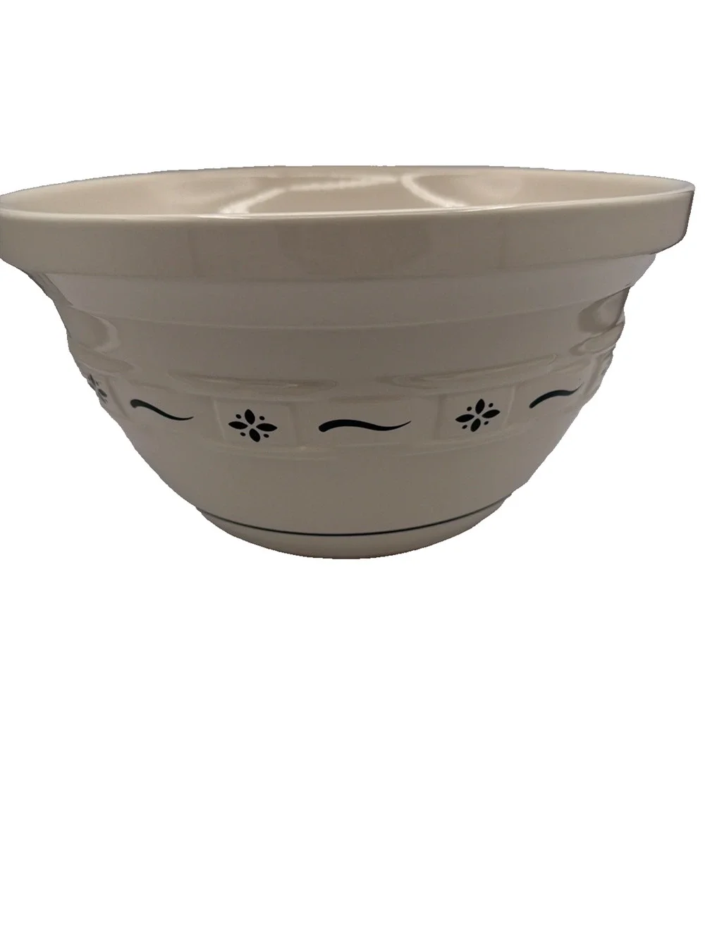 Longaberger Extra Large Mixing Bowl 12 In Green Woven Traditions Pottery Cottage